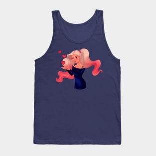 Ponytail girl Tank Top